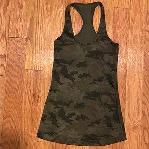 Lulu lemon camo racer back tank